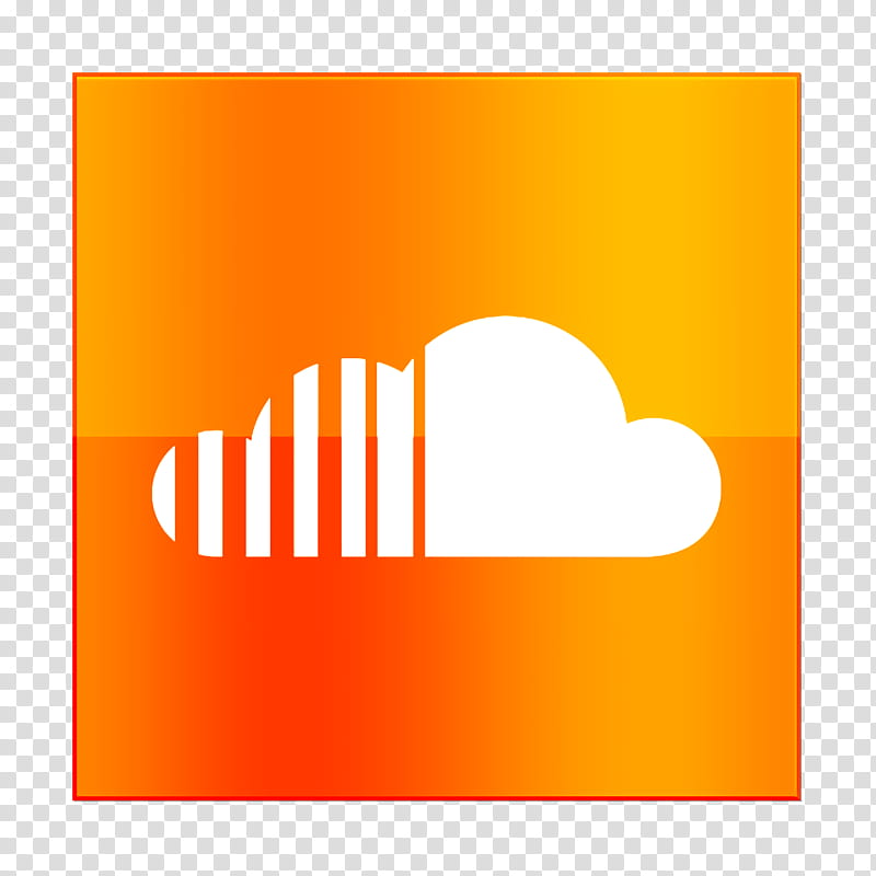 soundcloud icon, Orange, Yellow, Logo, Line, Rectangle transparent background PNG clipart