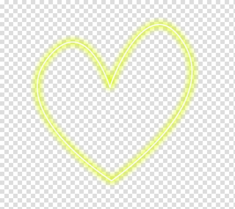 luces de neon, yellow heart transparent background PNG clipart