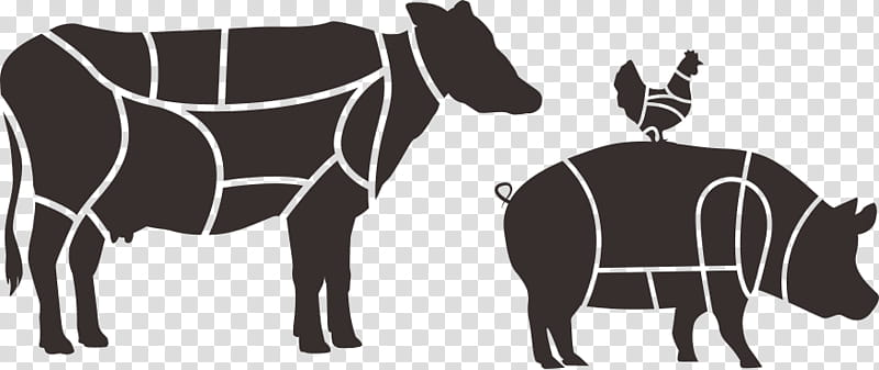 Family Silhouette, Meat, Butcher, Restaurant, Food, Sirloin Steak, Menu, Beef transparent background PNG clipart