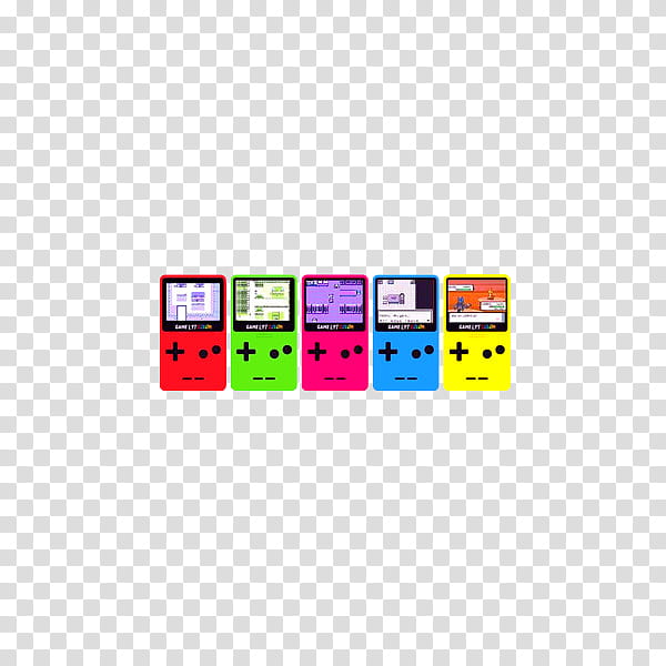 Whatever Stuff, several Nintendo Game boy Colors transparent background PNG clipart