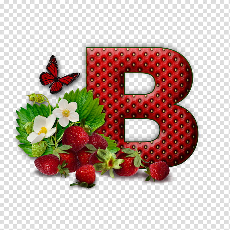 Floral Flower, Letter, Alphabet, Strawberry, V, Initial, M, K transparent background PNG clipart