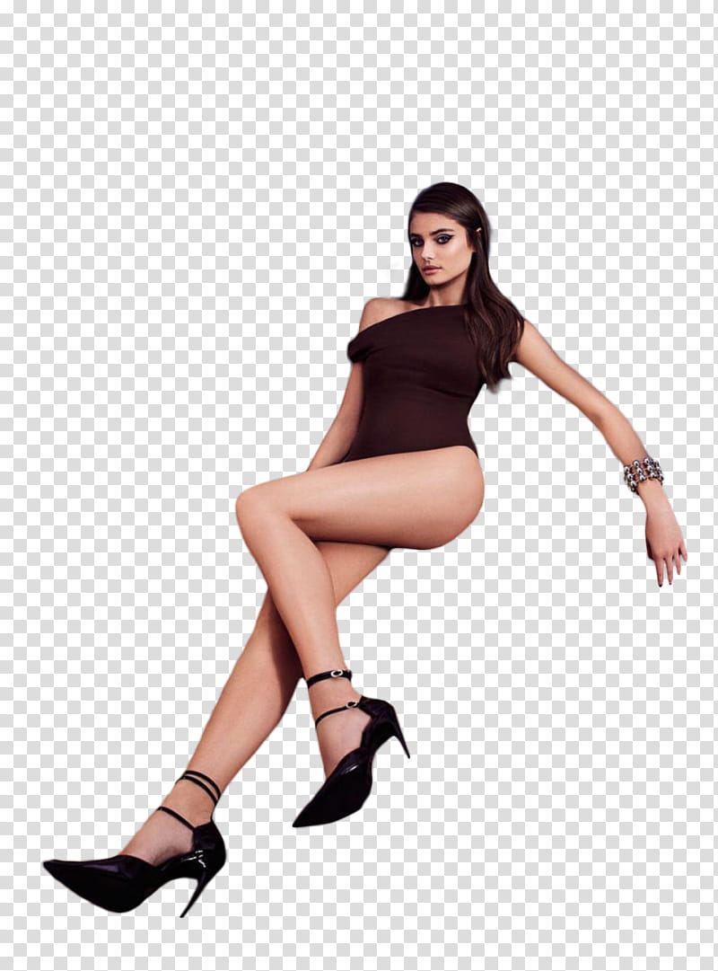 Taylor Hill, woman wearing black swimsuit transparent background PNG clipart