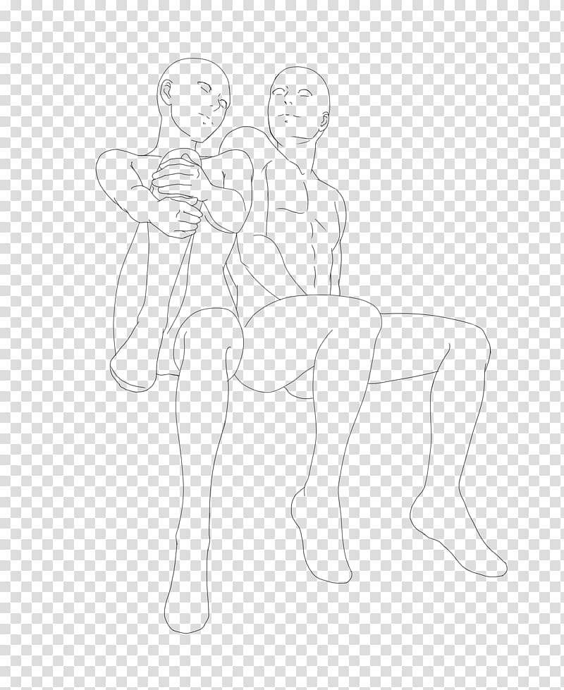 Couple base  Sample, man and woman sketch transparent background PNG clipart