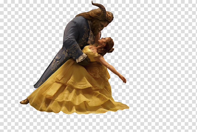 Beauty and Beast dancing transparent background PNG clipart