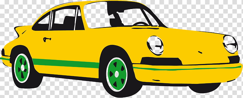 land vehicle vehicle car yellow regularity rally, Motor Vehicle, Cartoon, Porsche 911 Classic, Ruf Ctr transparent background PNG clipart