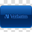 Verglas Icon Set  Oxygen, Verbatim, blue Verbatim text transparent background PNG clipart