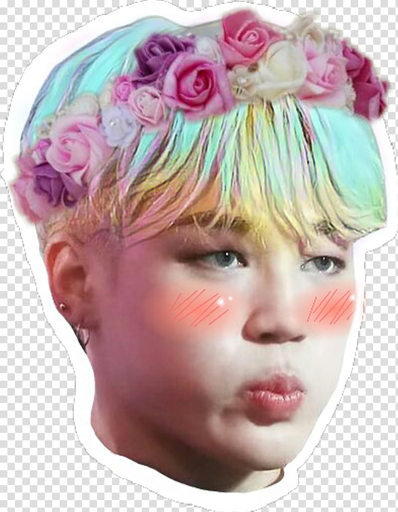 Pink Flower, Jimin, Bts, Kpop, Musician, Paramore, I Need U, Exo transparent background PNG clipart