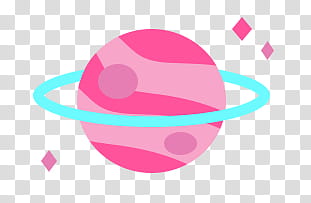 pink and blue planet illustration transparent background PNG clipart