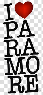 Paramore s, i love paramore text transparent background PNG clipart