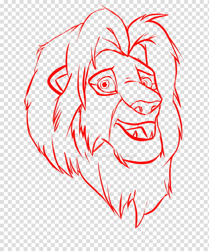 The Lion King, Simba headshot W.I.P transparent background PNG clipart