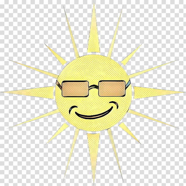 pop art retro vintage, Sun, Sunlight, Yellow, Emoticon, Facial Expression, Cartoon, Smile transparent background PNG clipart