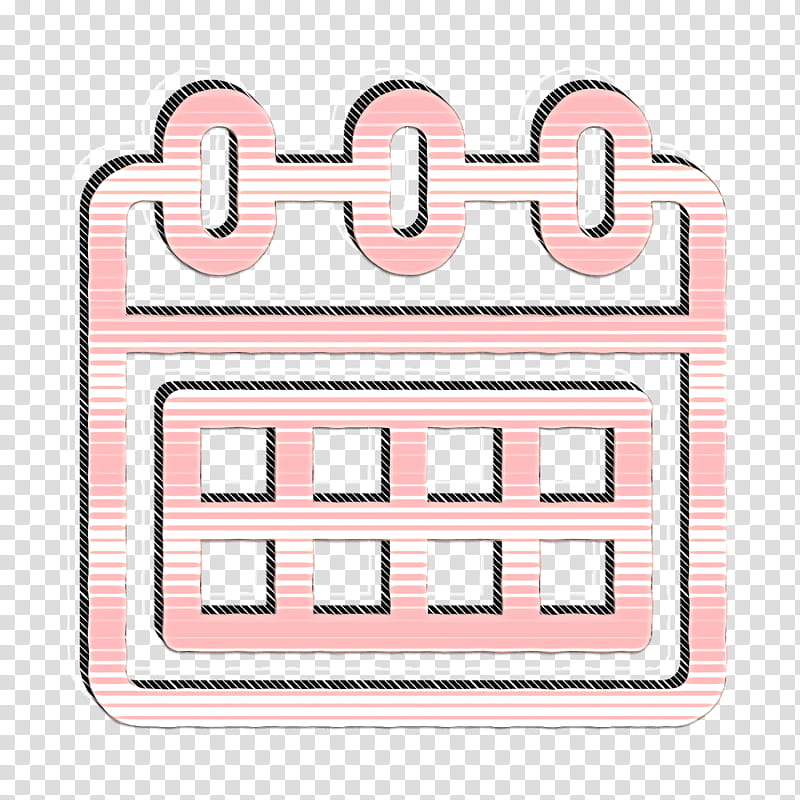 Contact us icon Calendar icon, Text, Pink, Line transparent background PNG clipart