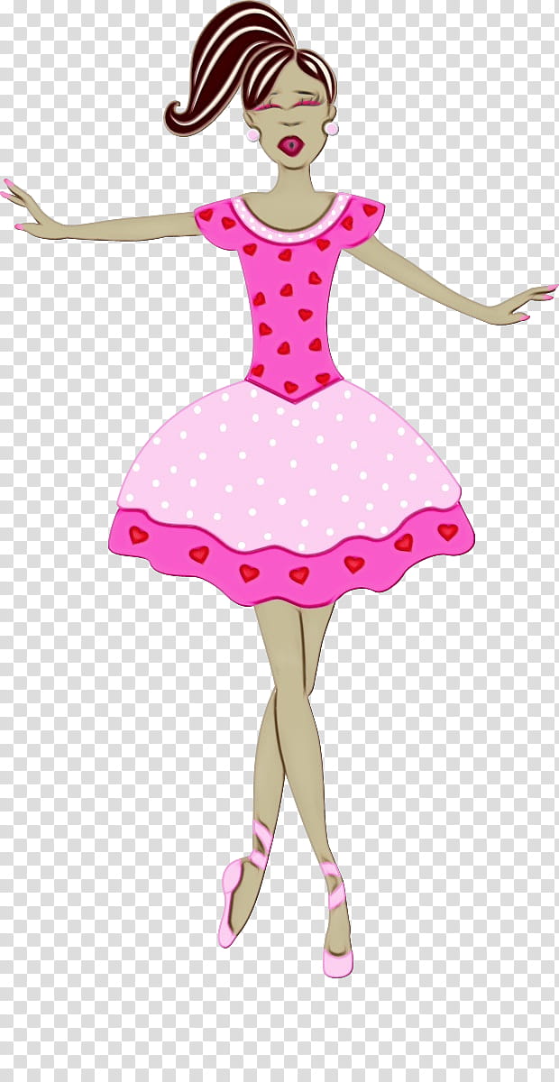 Barbie, Dance, Doll, Ballet, Ballet Dancer, Ballerina Skirt, Ballet Shoe, Pink transparent background PNG clipart
