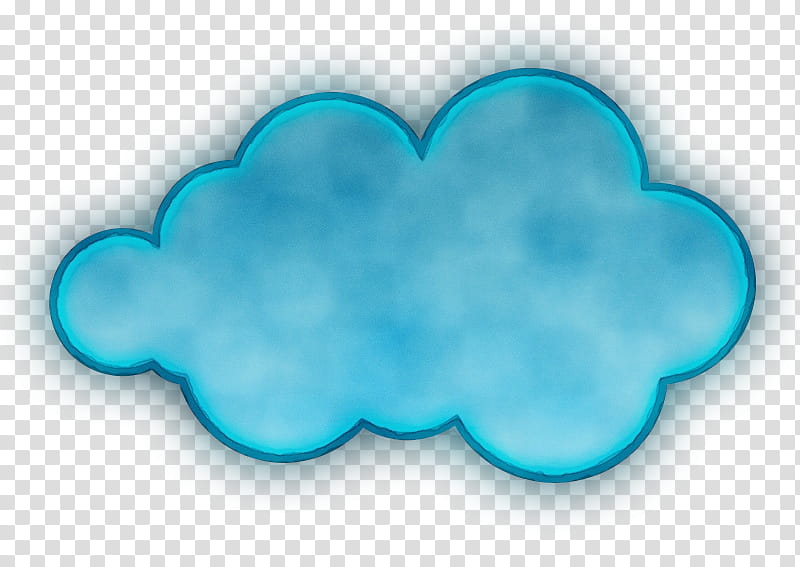 aqua cloud turquoise meteorological phenomenon turquoise, Watercolor, Paint, Wet Ink transparent background PNG clipart