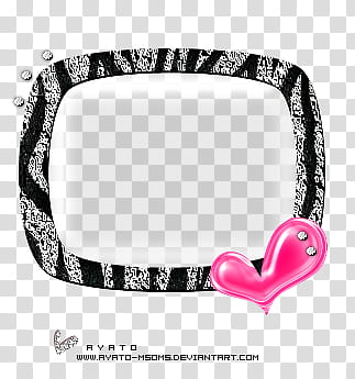 Frames , black and gray zebra print frame transparent background PNG clipart