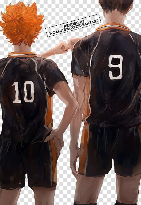 Haikyuu Hinata and Kageyama transparent background PNG clipart