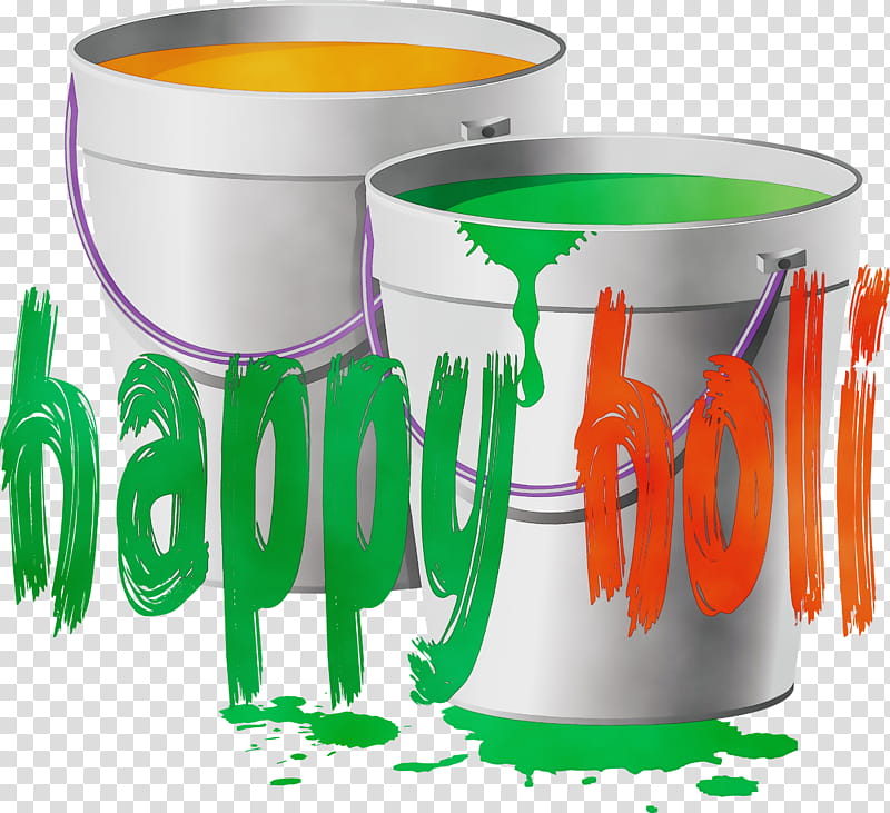 mug green drinkware material property font, Holi, Happy Holi, Watercolor, Paint, Wet Ink, Logo, Tableware transparent background PNG clipart