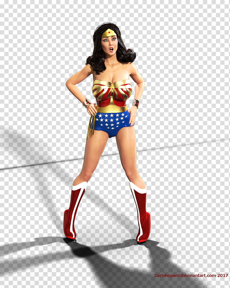 Lynda Carter as WW Commission  transparent background PNG clipart
