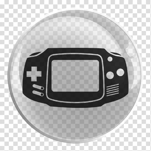 Nintendo Emulators Glass Icon , GBA, handheld game console illustration transparent background PNG clipart