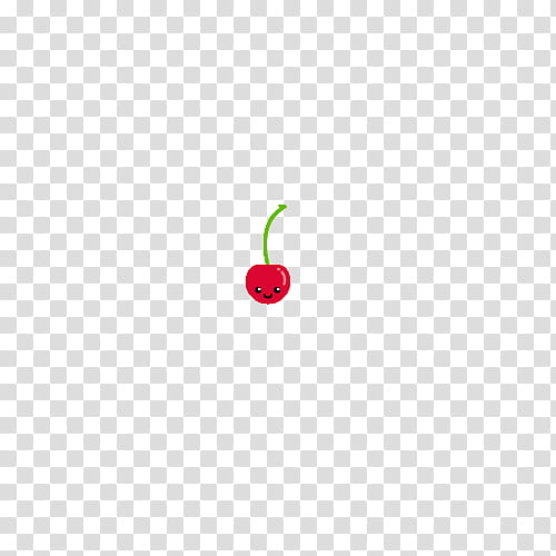 Kawaii Food s, red cherry transparent background PNG clipart