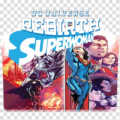 DC Rebirth Icon Folders Vol , Superwoman  transparent background PNG clipart