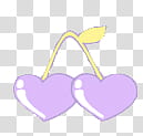 , two purple heart fruits illustration transparent background PNG clipart