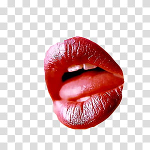 Labios y lentes, red lips transparent background PNG clipart