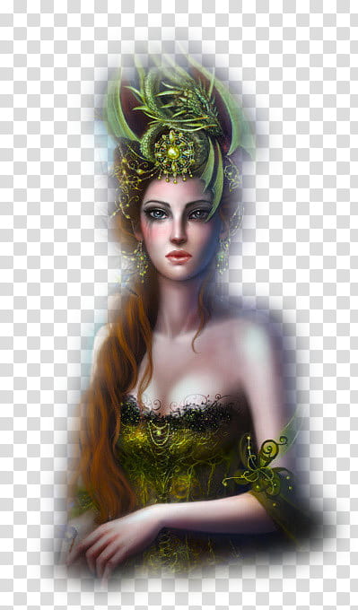Dragon, Fantasy, Fairy, Queen, Digital Art, Painting, Fantastic Art, Fairy Painting transparent background PNG clipart