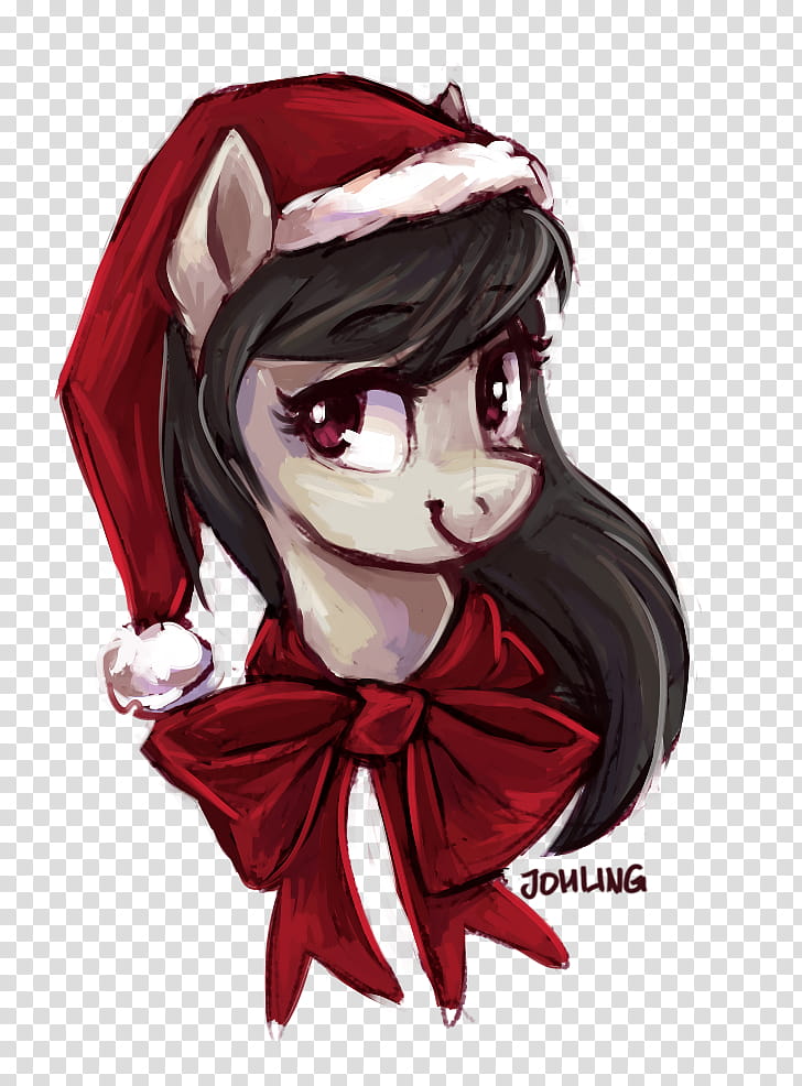 Christmas Time, gray My Little Pony character transparent background PNG clipart