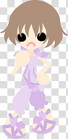 The icons of cute girls in cute dress, asaagao-girl- transparent background PNG clipart