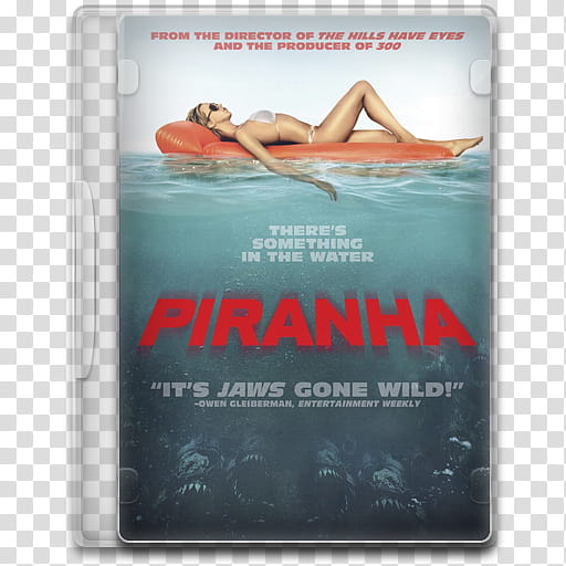 Movie Icon , Piranha, Piranha DVD case transparent background PNG clipart