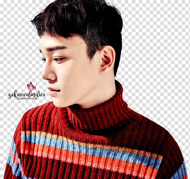 EXO Chen  Season Greetings, man wearing sweating transparent background PNG clipart