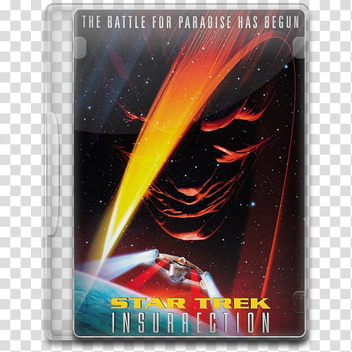 Movie Icon , Star Trek, Insurrection, Star Trek Insurrection DVD case transparent background PNG clipart