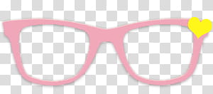 Lentes para dolls, pink Wayfarer-style eyeglasses art transparent background PNG clipart