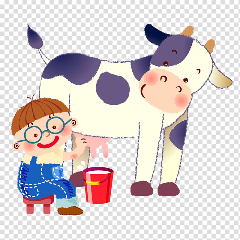 Cow, Cartoon, Boy, Flat Design, Presentation, Character, Human, Dairy Cow transparent background PNG clipart