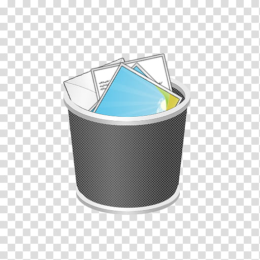 TRIX Icon Set, Rcycle Bin-Full, gray trashbin illustration transparent background PNG clipart