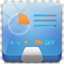 Ampola Final, control panel, white and blue plastic container transparent background PNG clipart