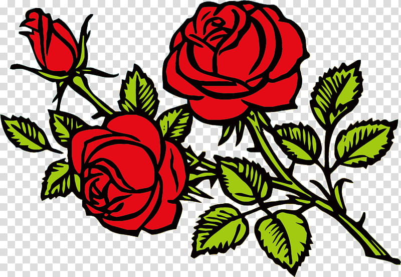 three flowers three roses valentines day, Red, Garden Roses, Plant, Rose Family, Petal, Pedicel, Rose Order transparent background PNG clipart