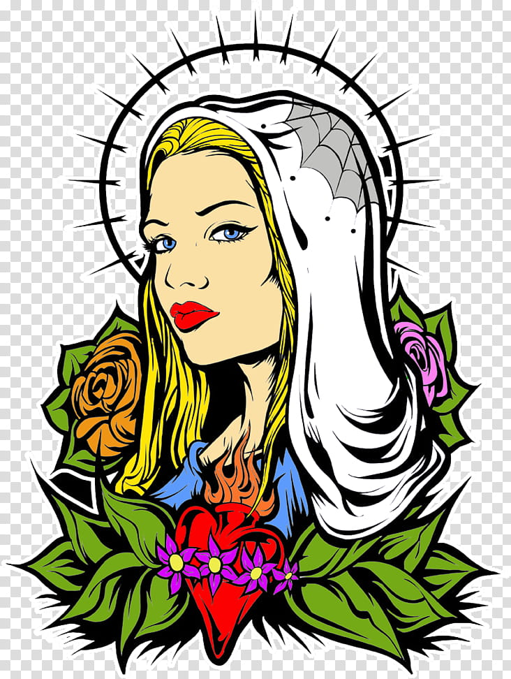 Jesus, Religion, Sacred Heart, Christianity, Prayer, Queen Of Heaven, Drawing, Chicano transparent background PNG clipart