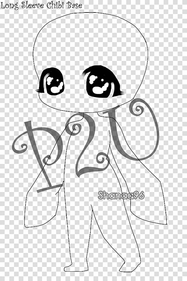 Chibi Long Sleeves Base PU transparent background PNG clipart