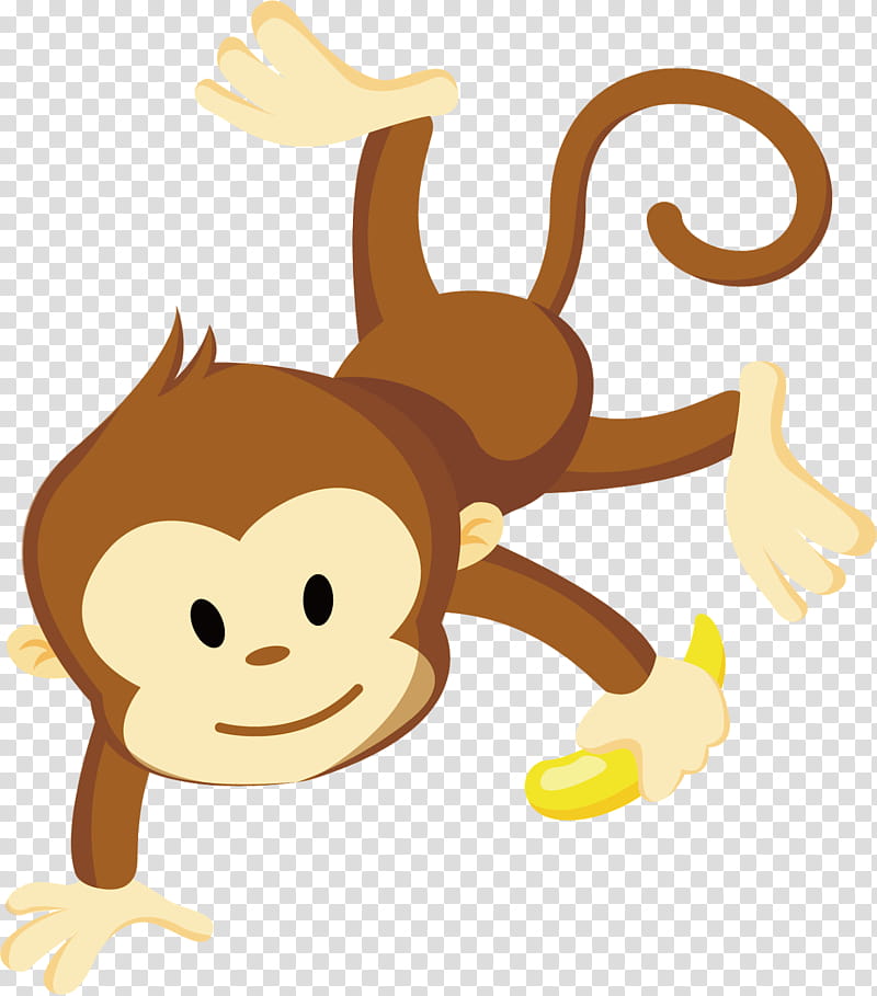 cute cartoon monkeys with bananas