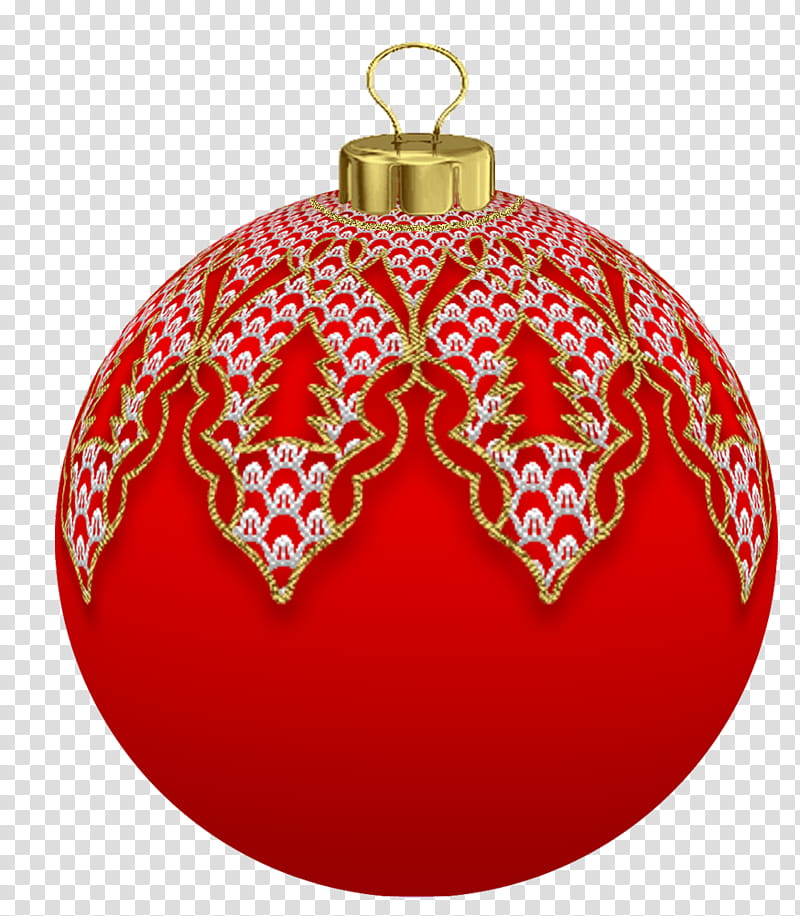 Christmas Red Christmas Bauble Png Clipart 