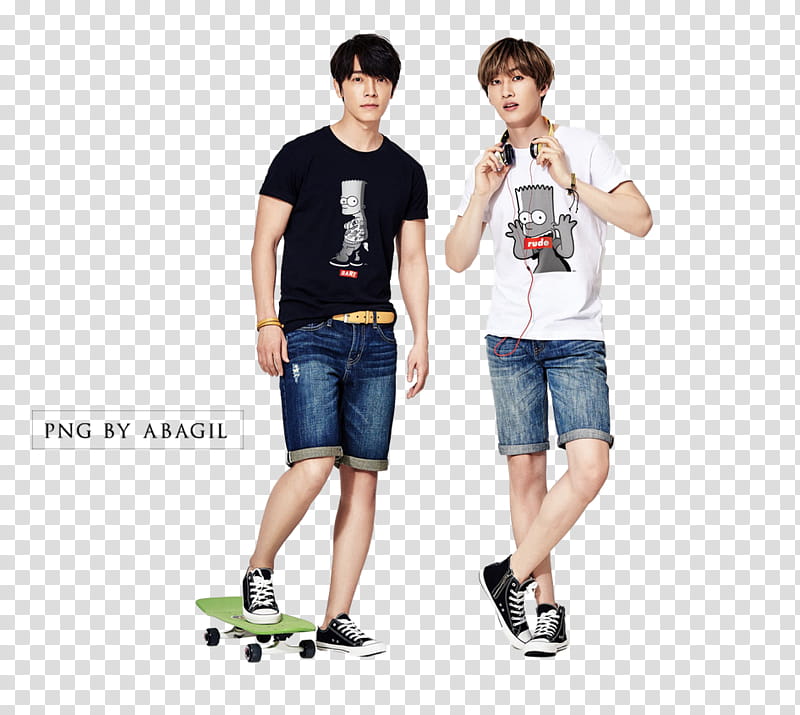 Superjunior Donghae and Eunhyuk render transparent background PNG clipart