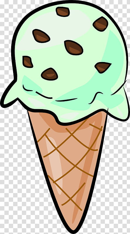 Ice Cream Cone, Ice Cream Cones, Mint Chocolate Chip, Chocolate Ice Cream, Sundae, Food, Ice Cream Social, Cartoon transparent background PNG clipart