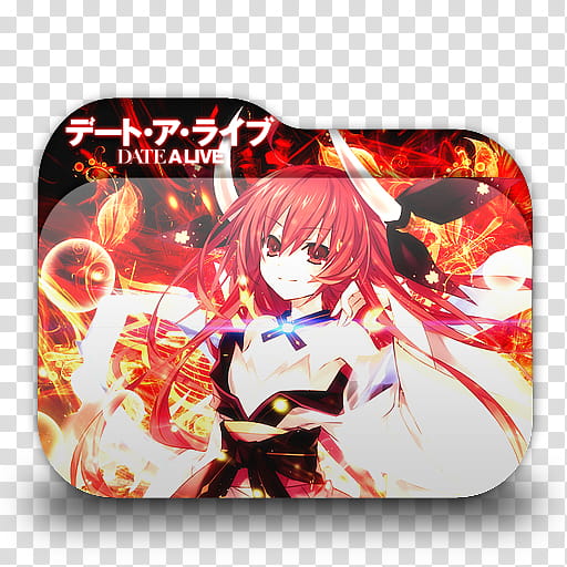 Date a Live Anime Folder Icon, Date Alive transparent background PNG clipart