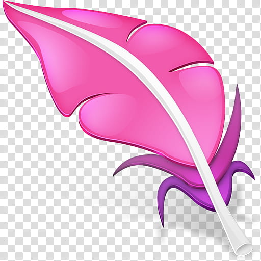Mega, pink feather illustration transparent background PNG clipart