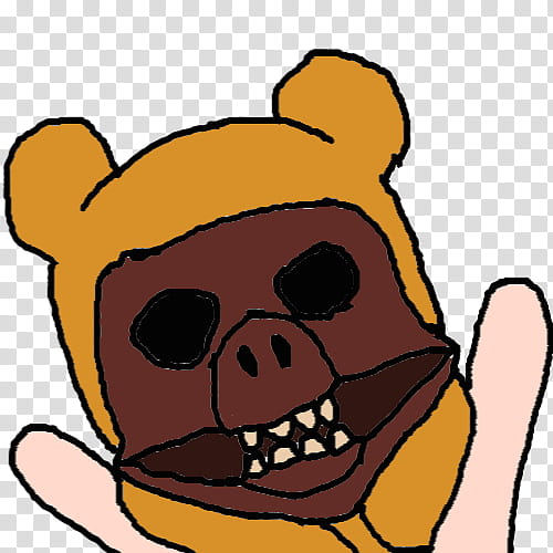 YAY Pig Bear Man...Er...Man Bear Pig? *shrug*, yellow and red monster illustration transparent background PNG clipart