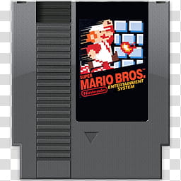 Super Mario NES Dock Icons, Mario Cartridge transparent background PNG clipart