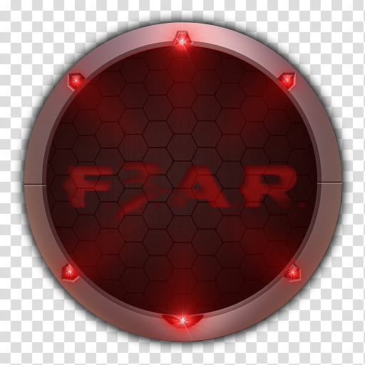 Crysis Style Icon , Crysis FEAR  (, red far transparent background PNG clipart