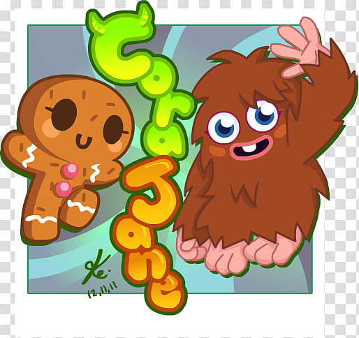 Moshi gift, brown gingerbread illustration transparent background PNG clipart